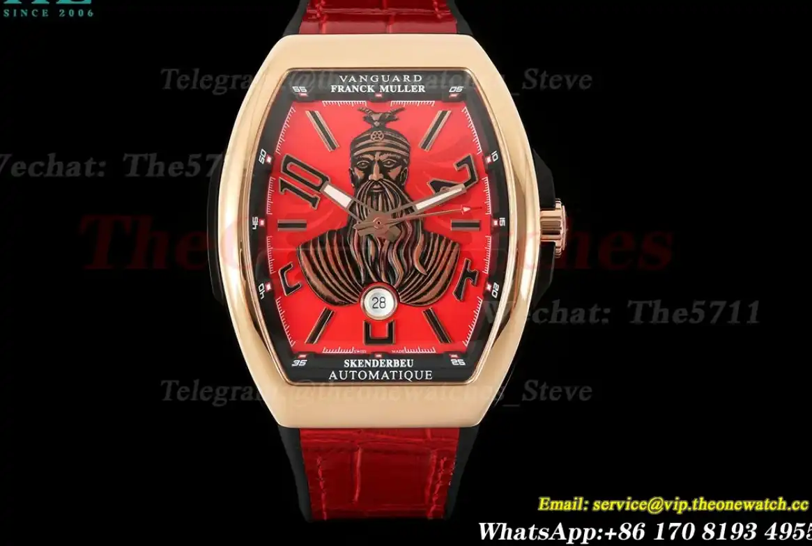 Vanguard Skenderbeu 44mm RG LE Red Dial ABF A2824