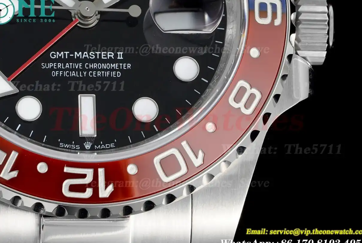 GMT Master II 126710 Pepsi Oys Red Blue Cer 904L GMF V6 VR3285