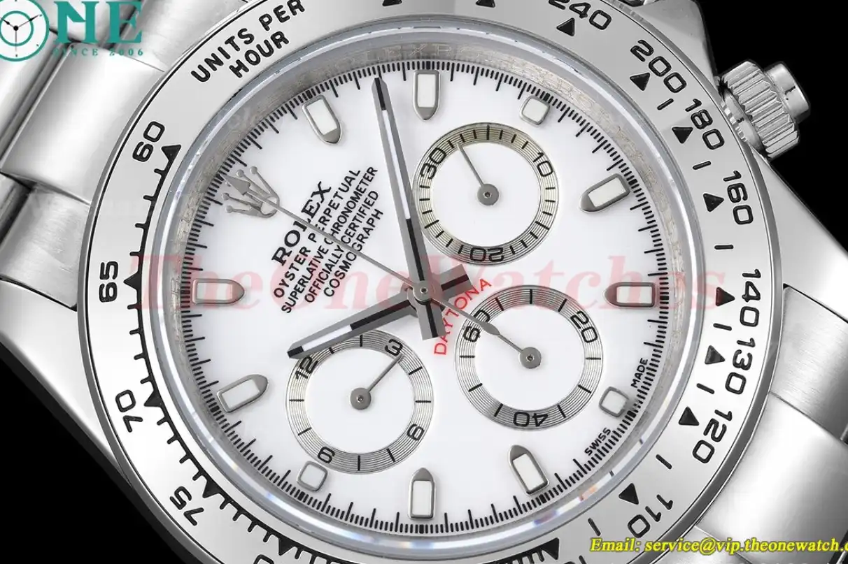 Daytona 40mm SS SS White Dial GDF A3836