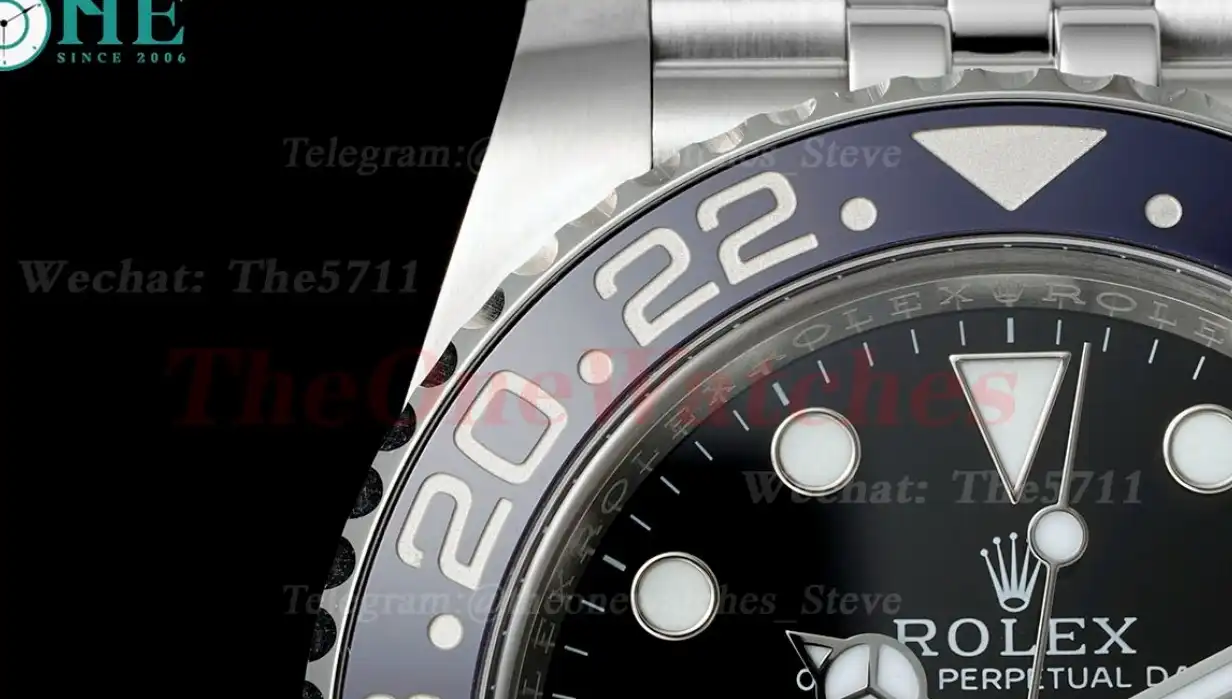 GMT II 126710 Pepsi Jub 40mm SS SS Black Clean V3 DD3285 Super Clone