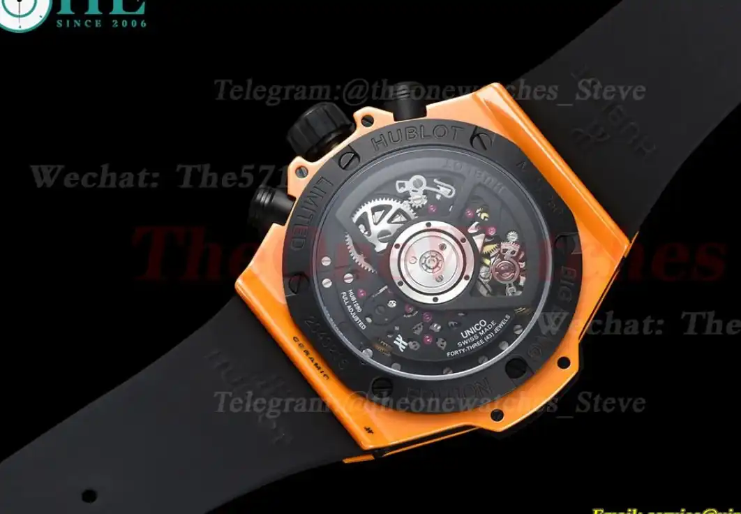 Big Bang Unico 42mm Orange Magic Ceramic RU Skeleton Dial BBF A1280