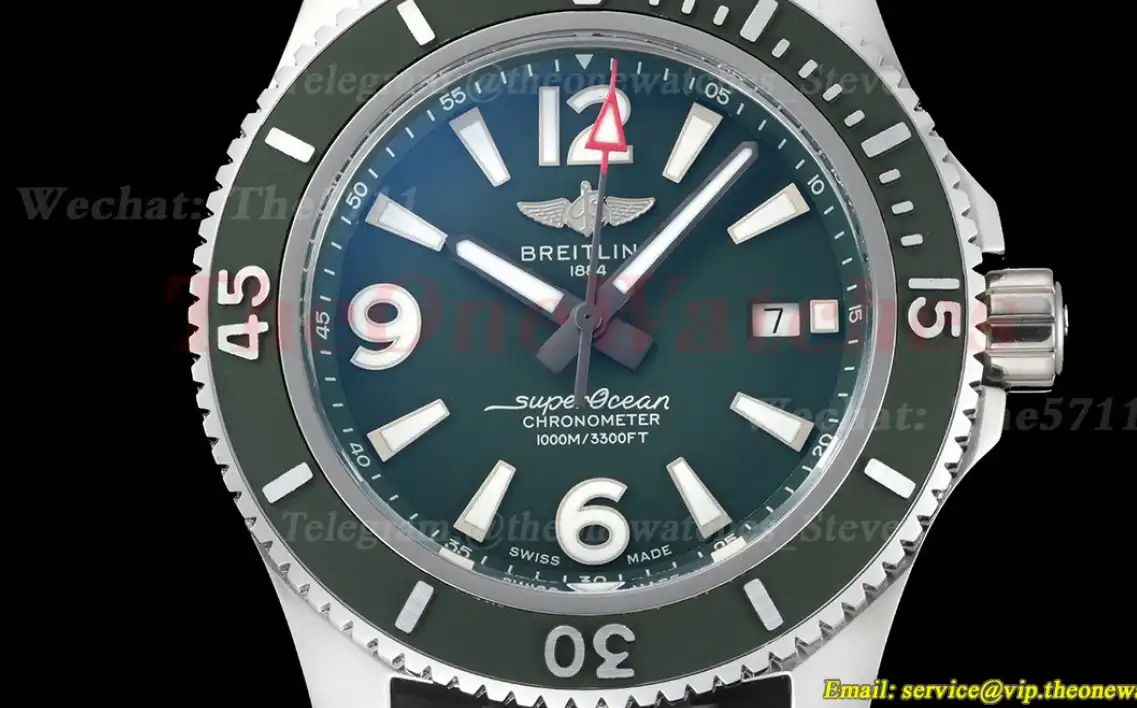 Superocean 44mm SS RU Green Dial BLSF A2824