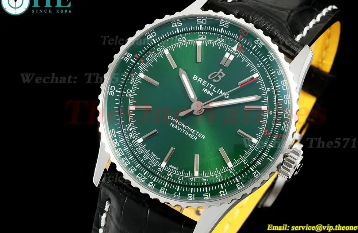 Navitimer 1 2024 41mm Date SS LE Green Dial TF A2824