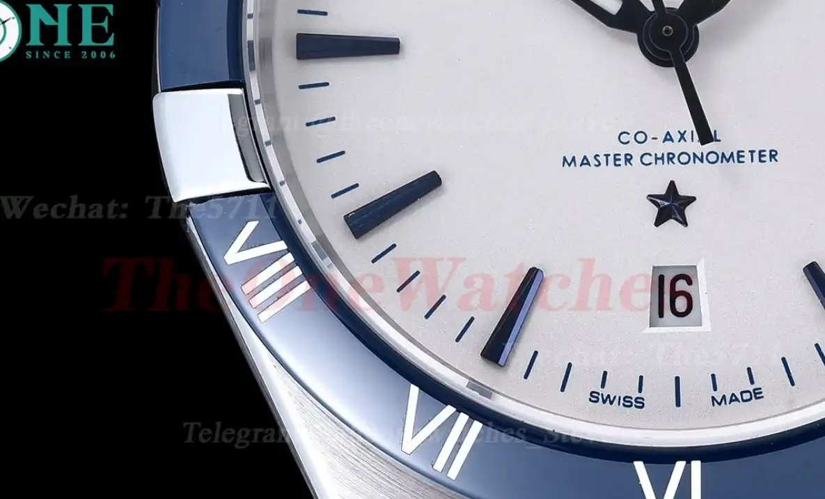 Constellation 41mm Blue Cer SS LE White Dial GDF MY8215