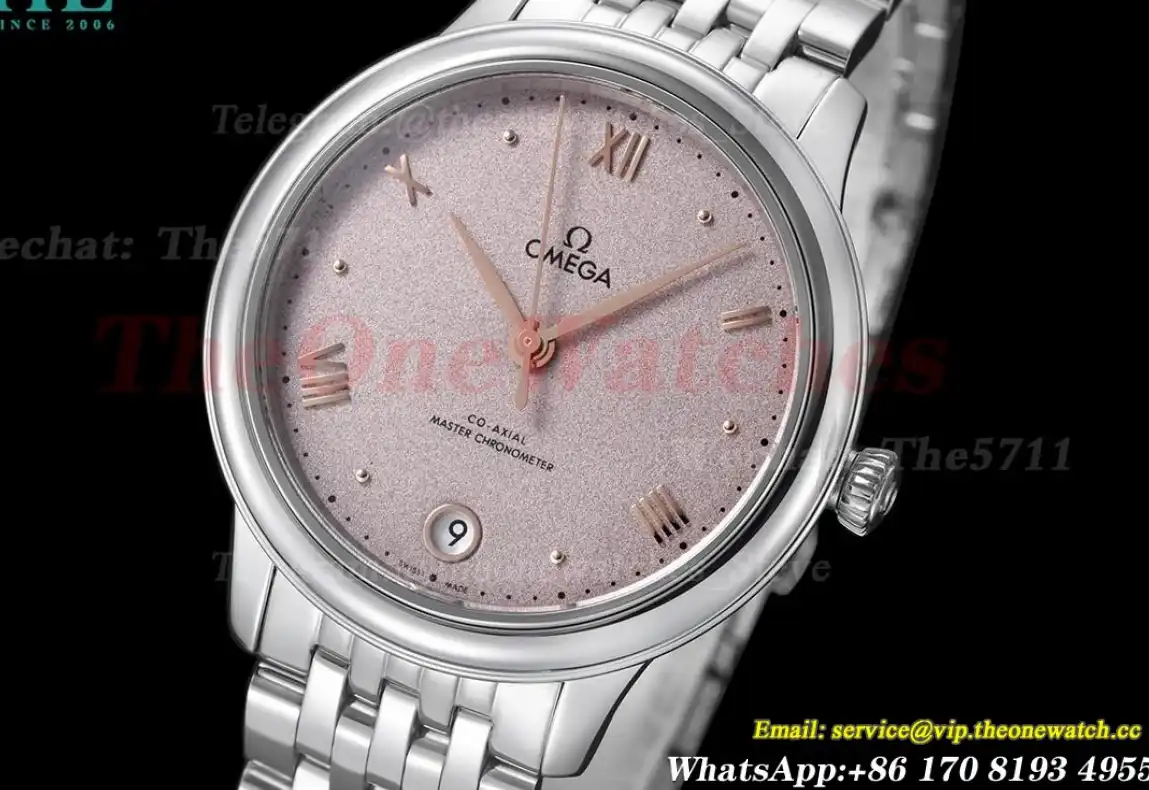 De Ville Prestige Ladies 34mm SS SS Pink Dial VSF A8800