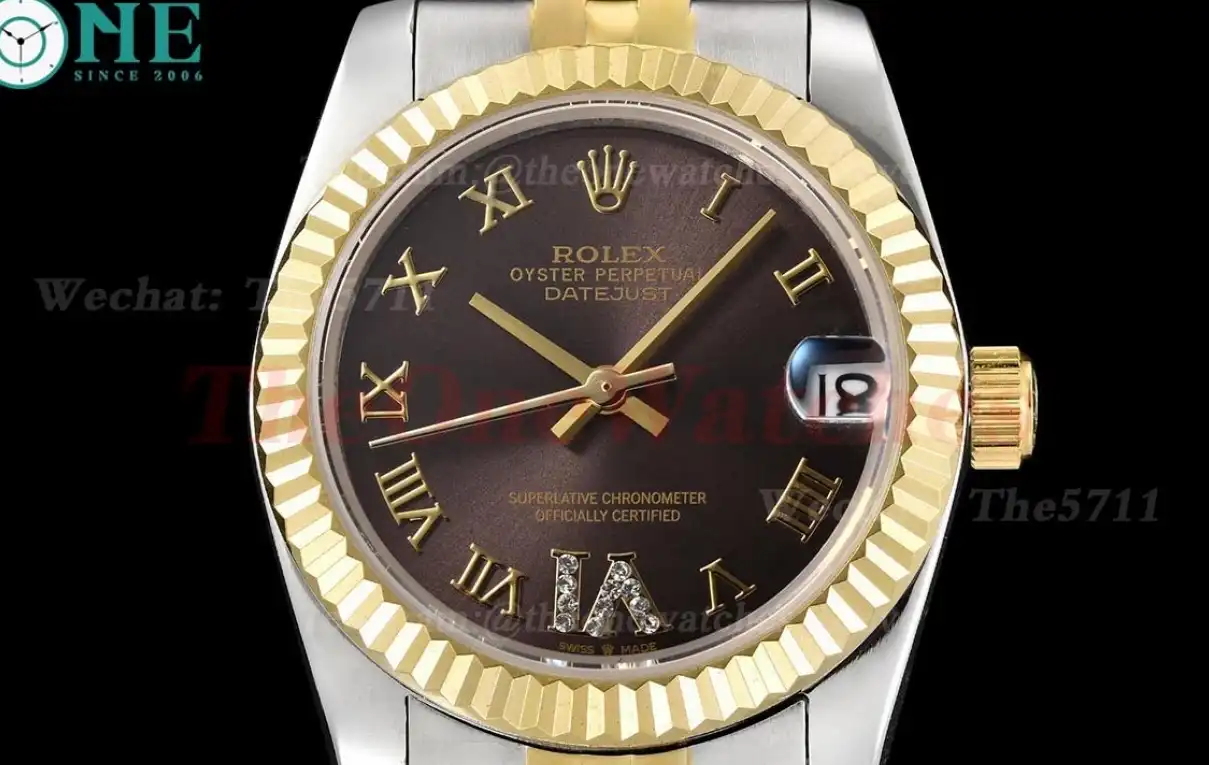 Datejust 31mm 278273 YG SS Brown Rmn GDF MY8215