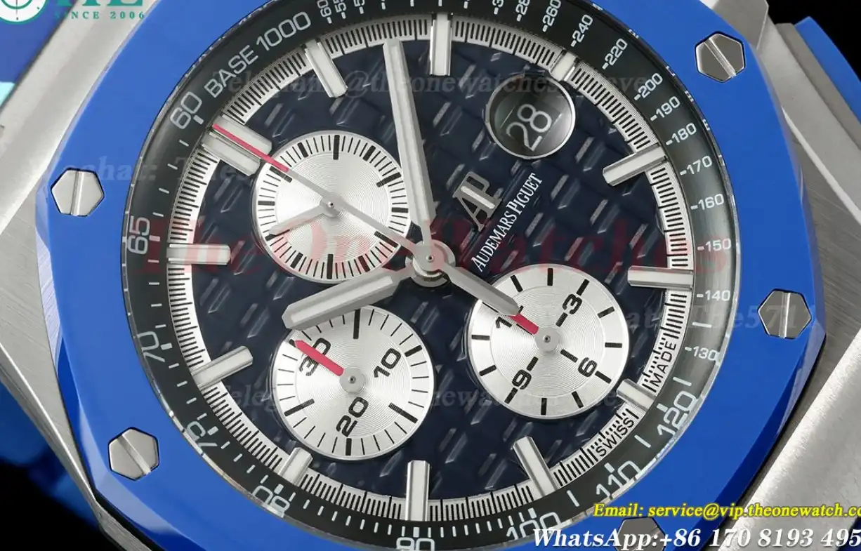 Royal Oak Offshore 26400SO Camouflage 44mm SS RU Blue Dial TKF A7750