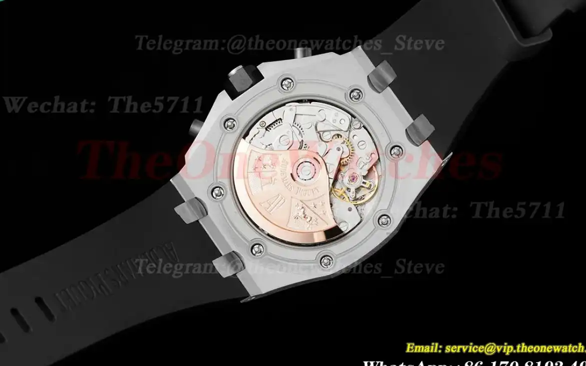 Royal Oak Offshore 42mm SS RU Black Wht APF A7750