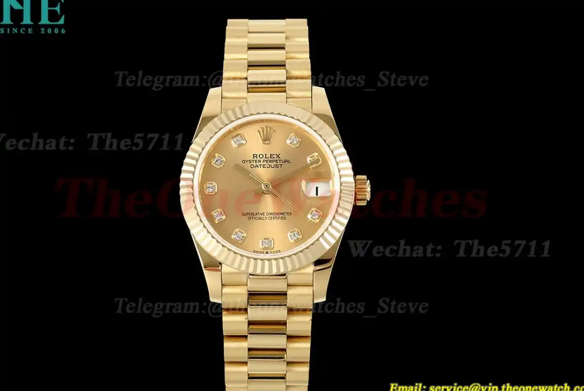 Datejust 278278 31mm Pres Dia YG YG Gold Dial GMF A2824