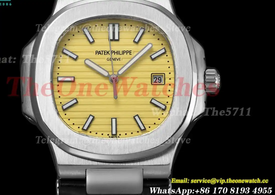 Nautilus 40mm SS LE Yellow Textured Dial GDF MY8215