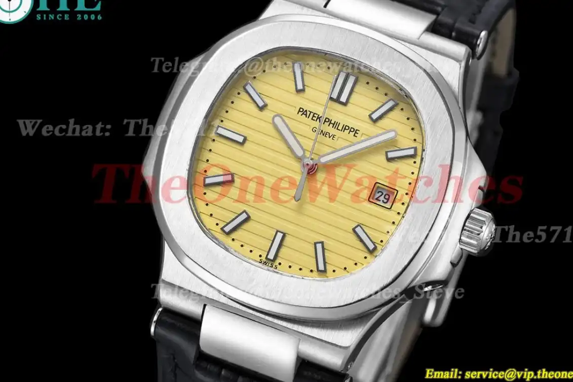 Nautilus 40mm SS LE Yellow Textured Dial GDF MY8215