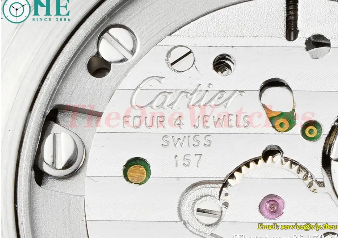 Pasha De Cartier Ladies 30mm SS SS White Dial AF Quartz