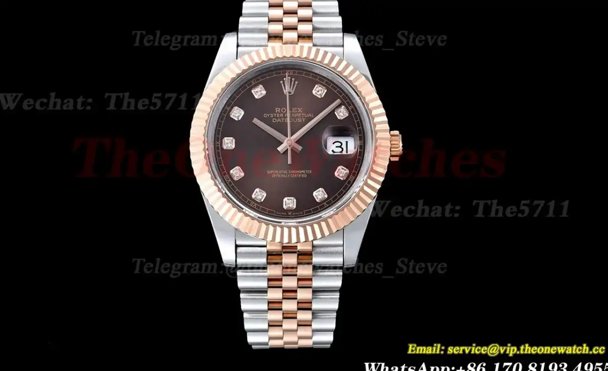 Datejust 126231 36mm Brown Dia SS RG GMF A2824