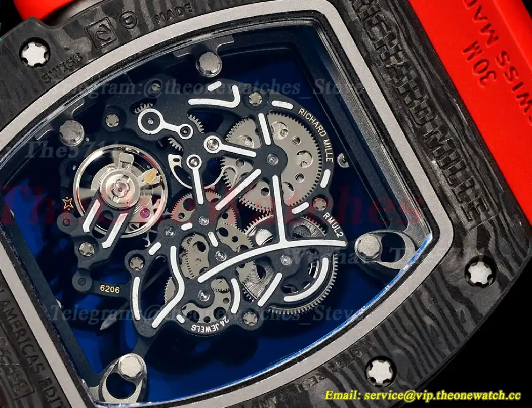 RM055 Red NTPT RU Skeleton Dial UOKF RMUL2 Super Clone