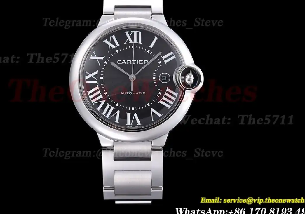 Ballon Bleu De Cartier 42mm SS SS Black Dial GDF MY8215