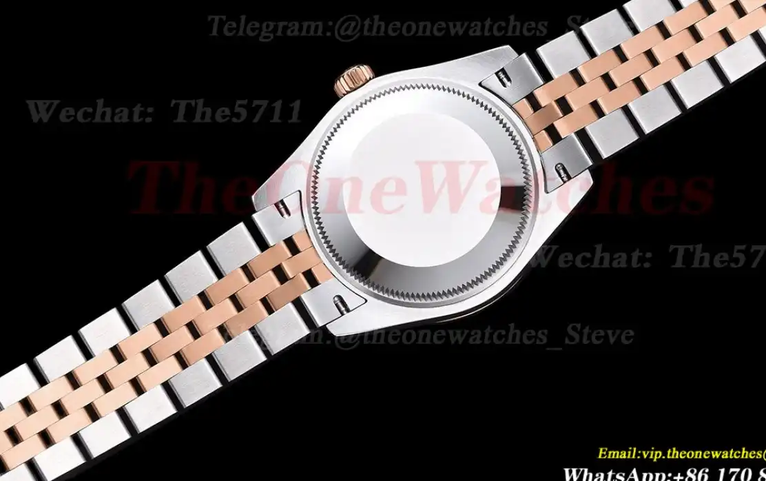 Datejust Ladies 31mm Jubilee RG SS Silver Dia WF A2671