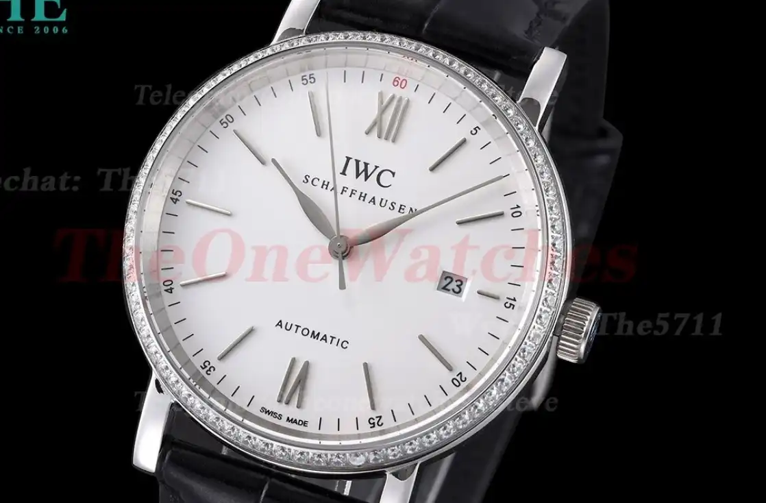 Portofino 150th 40mm Dia SS LE White Dial SS Markers GDF MY8215