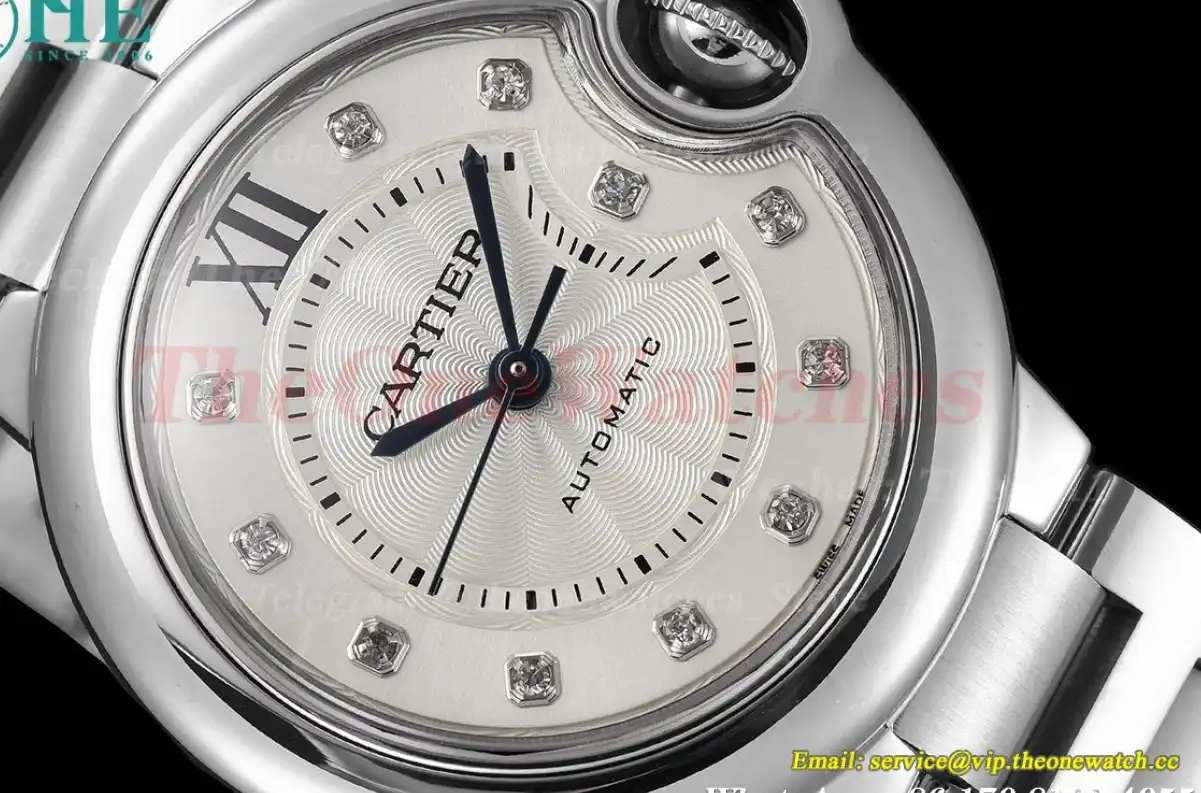 Ballon Bleu De Cartier 33mm SS SS White Diamond GDF NH05