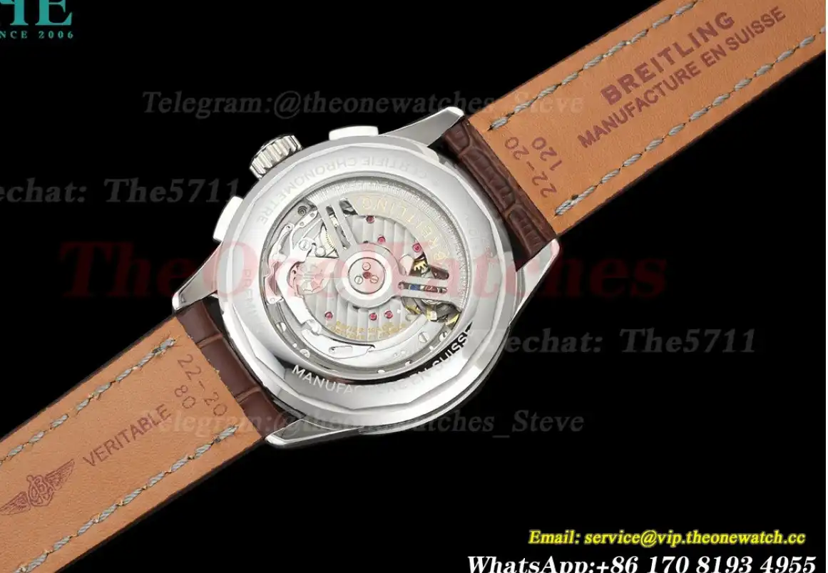 Premier B01 Chronograph 42mm SS LE Reddish Brown Dial BLSF V2 A7750 Mod