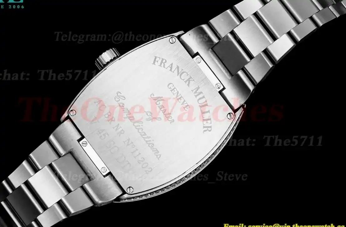 Vanguard Mens 44mm Full Diamond SS SS White ABF A2824