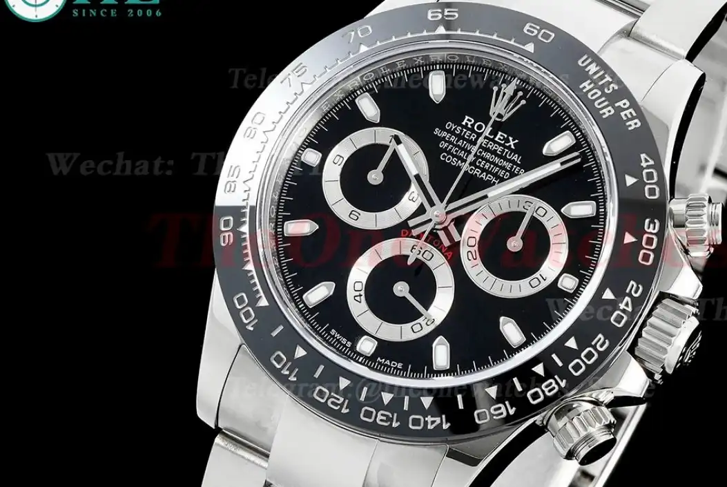 Daytona 116500 40mm SS SS Black Dial APS SH4130