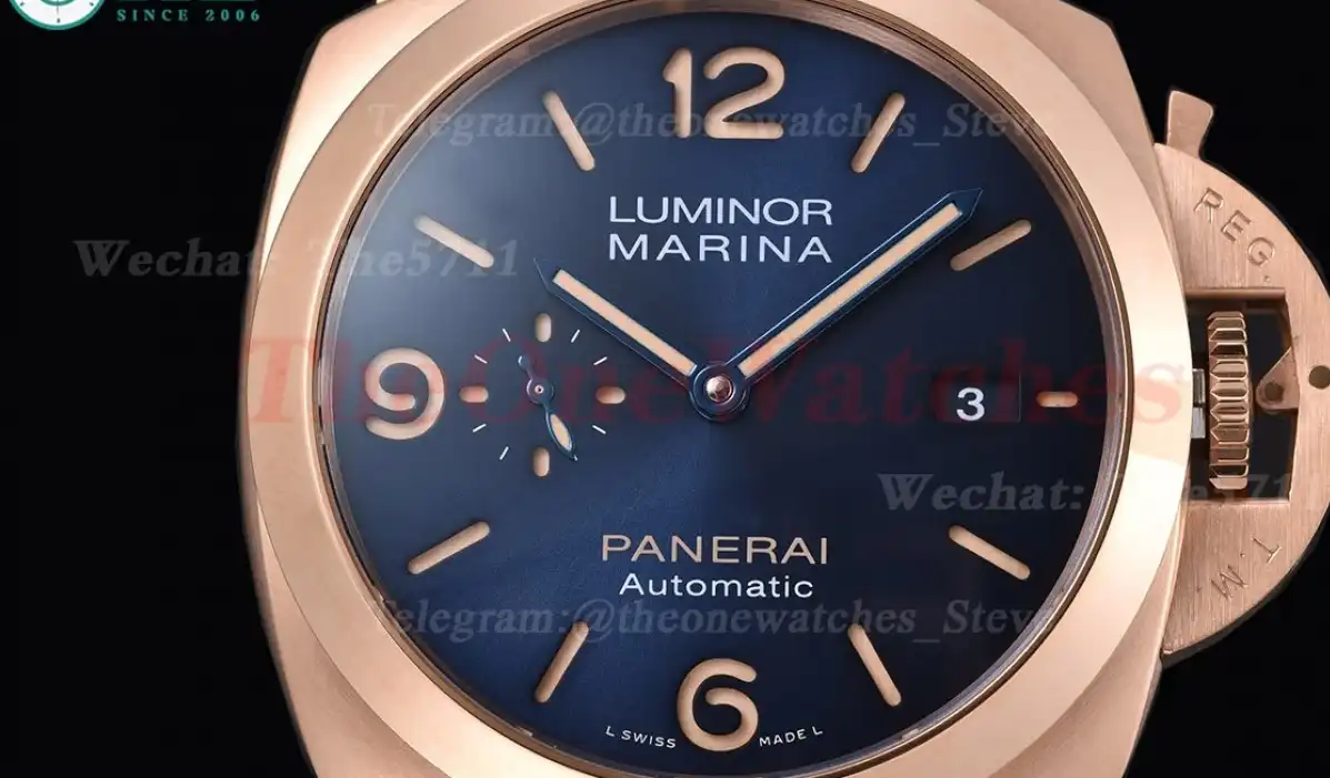 Luminor Marina PAM1114 44mm RG  LE Blue Dial TTF P9010