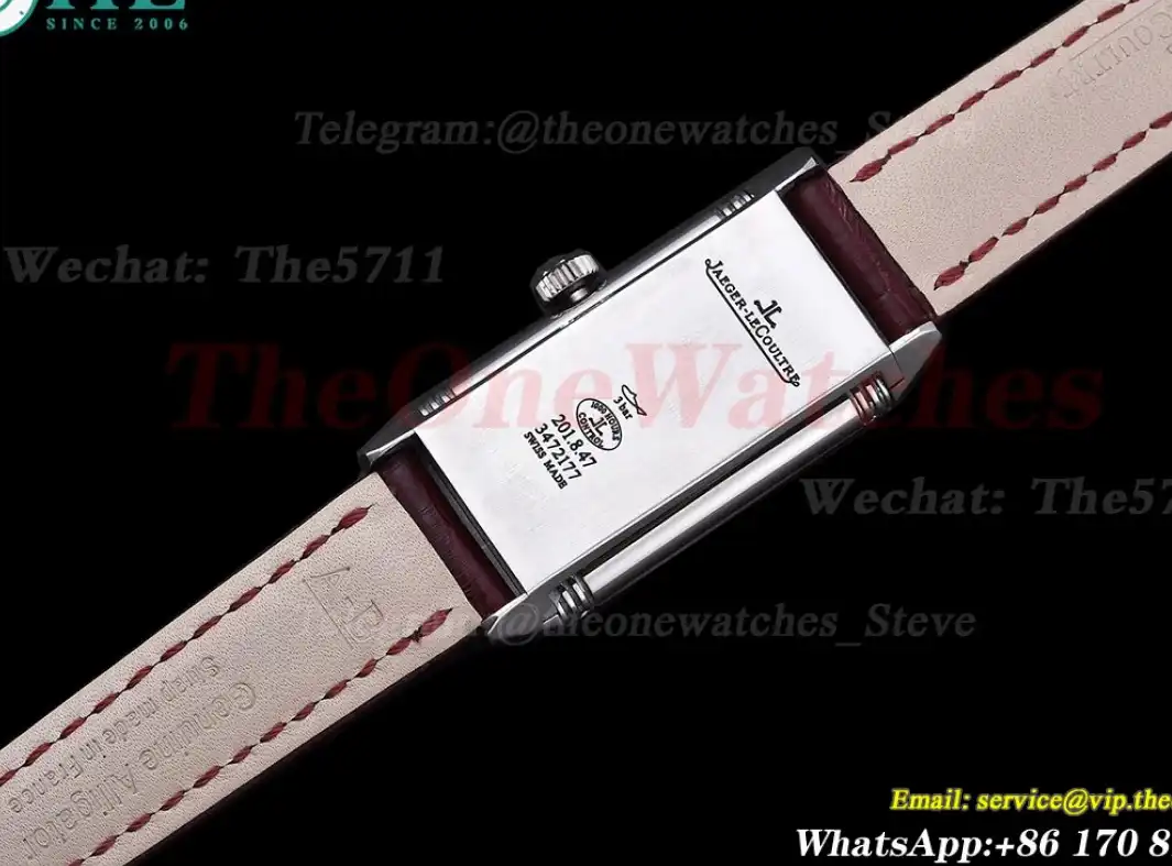 Reverso 20mm Diamond Bezel SS LE Wine Red Dial RXW Qtz