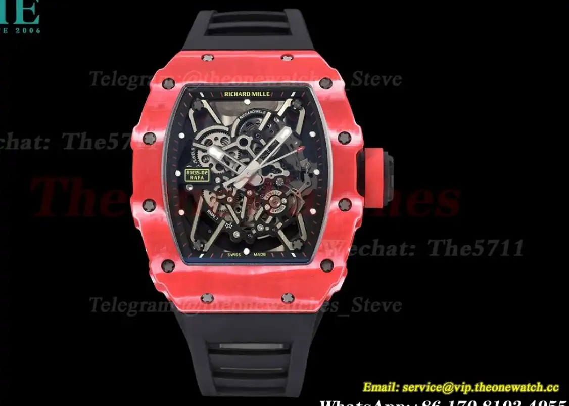 RM035-02 NTPT RU Skeleton Dial on Black Strap ZF V5 NH05A