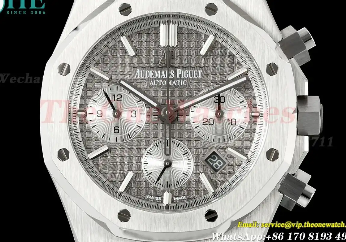 Royal Oak Chrono 26331ST 41mm SS SS Grey Stk BF A7750