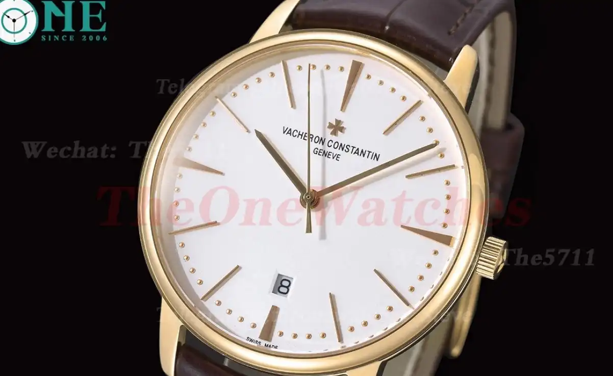 Patrimony Date 85180 YG LE White Dial GDF MY8215