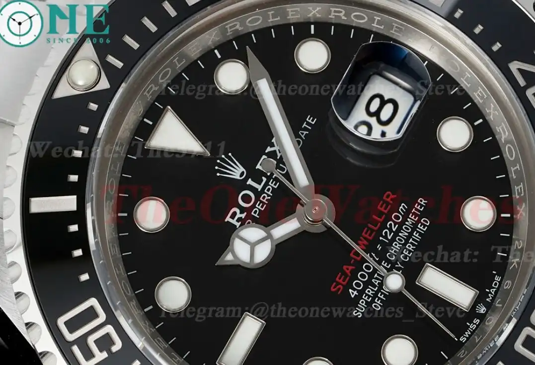 Seadweller 126600 43mm SS SS Black Dot Clean SH3235