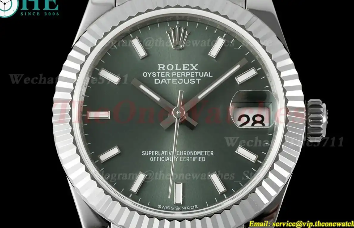 Datejust 278274 31mm Jub SS SS Green Stk GMF A2824