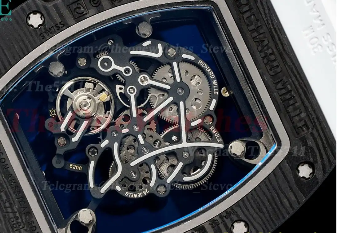 RM055 White NTPT RU Skeleton Dial UOKF RMUL2 Super Clone