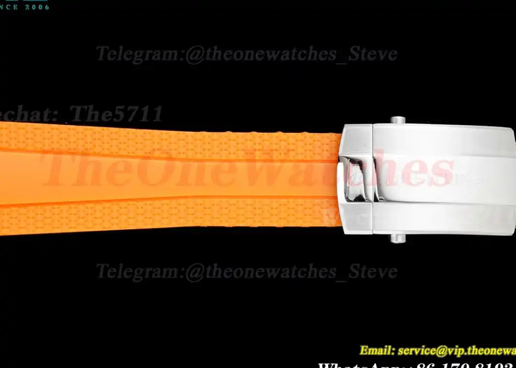 Superocean 42mm SS RU Colorful Dial on Orange Rubber Strap TF A2824