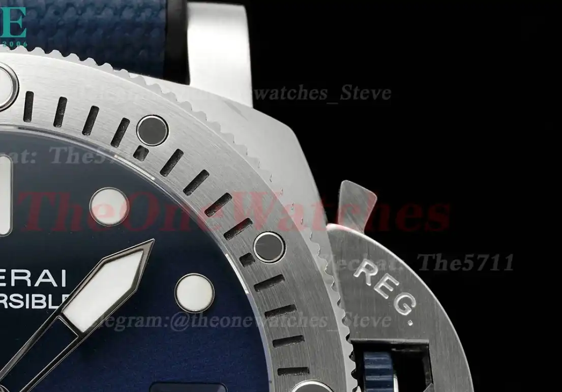 Submersible PAM1391 Luna Rossa 44mm SS RU Blue Dial VSF P900