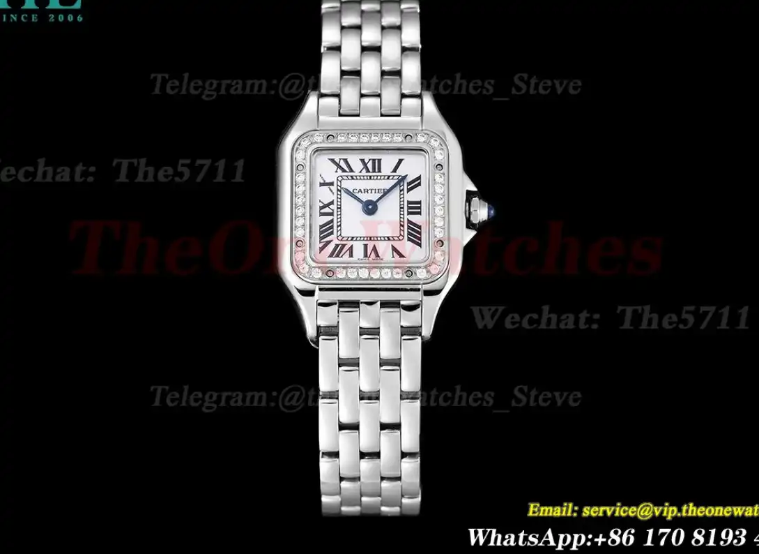 Panthere Secrete De Ladies 22mm Dia SS SS White Dial 8848F Swiss Qtz