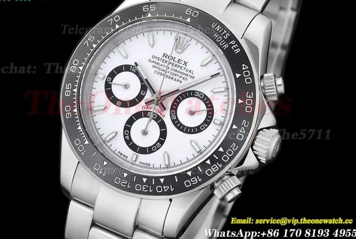 Daytona 40mm SS SS White Dial GDF A3836