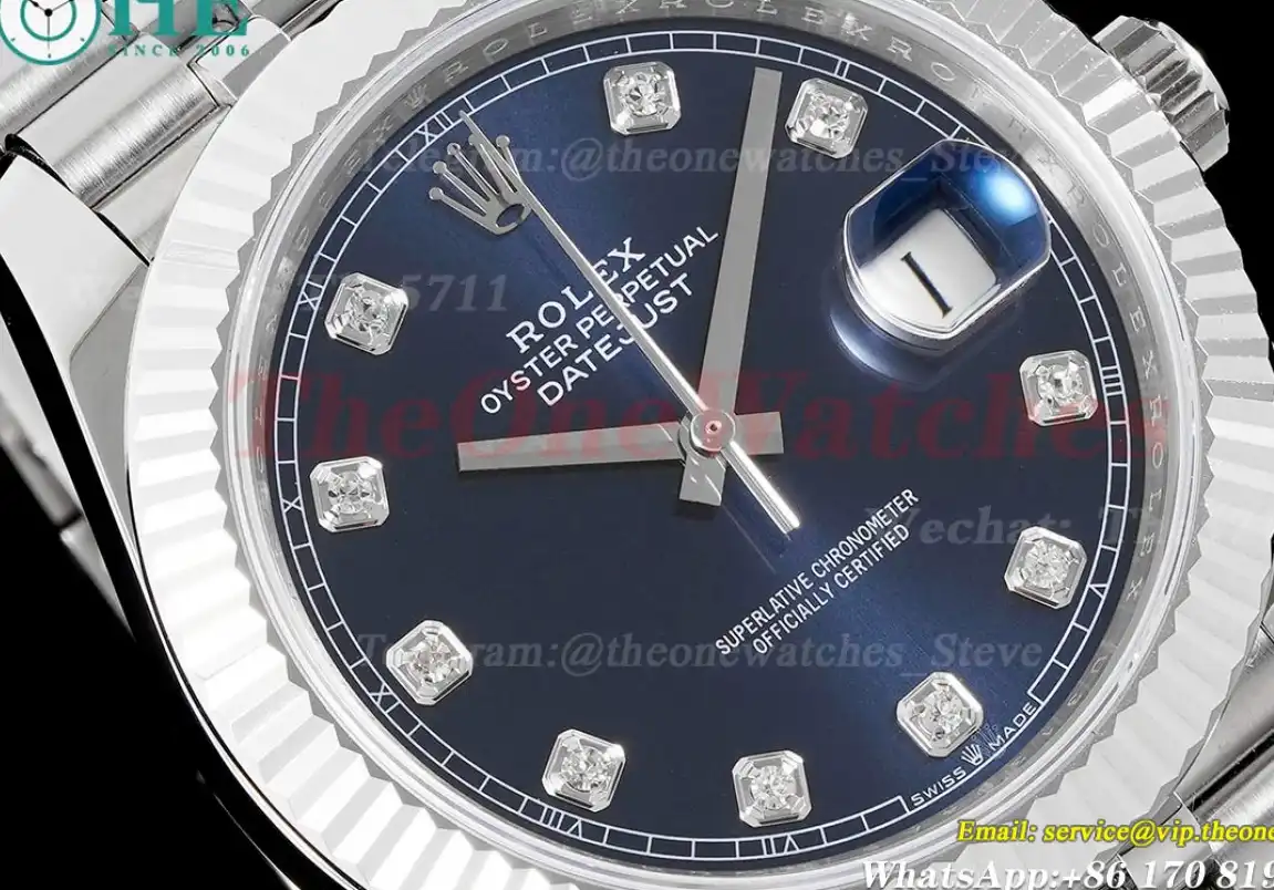 Datejust 126334 41mm Jub 904L SS SS Blue Dia ARF VR3235