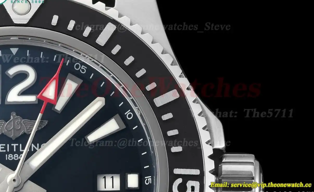 Superocean 44mm SS RU Black Dial BLSF A2824