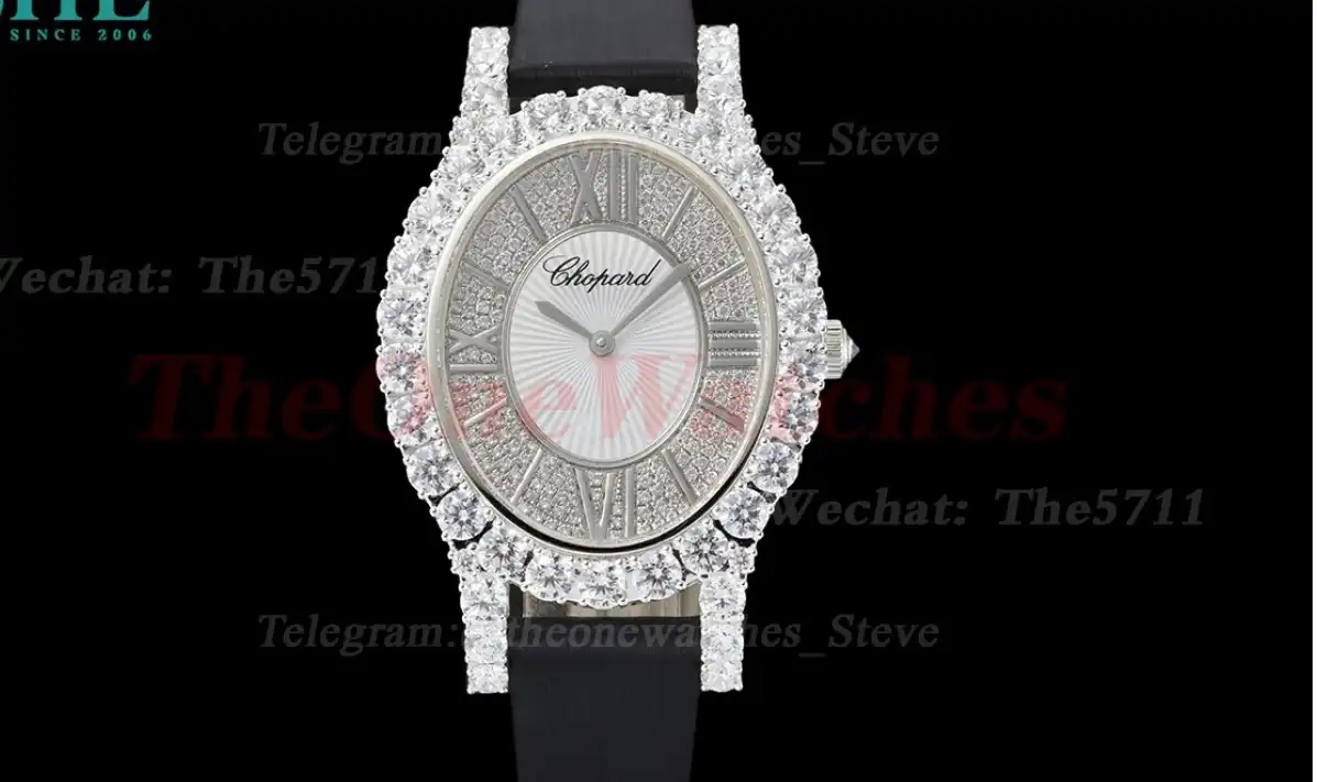 L'Heure Du Diamant 34.1mm Wrapped SS SA Mop Dial Quartz