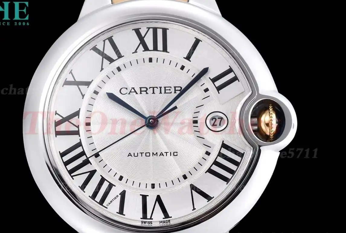 Ballon Bleu De Cartier 42mm YG SS White Dial GDF MY8215