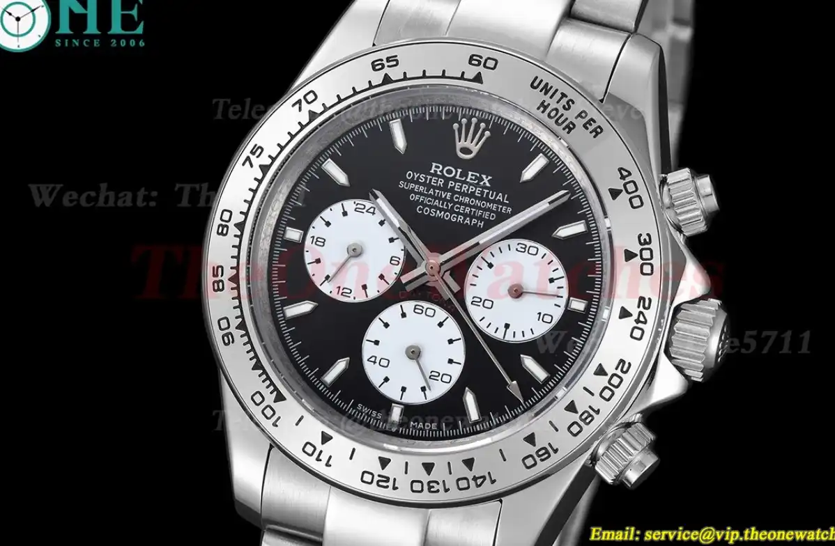 Daytona 40mm SS SS Black White GDF A3836