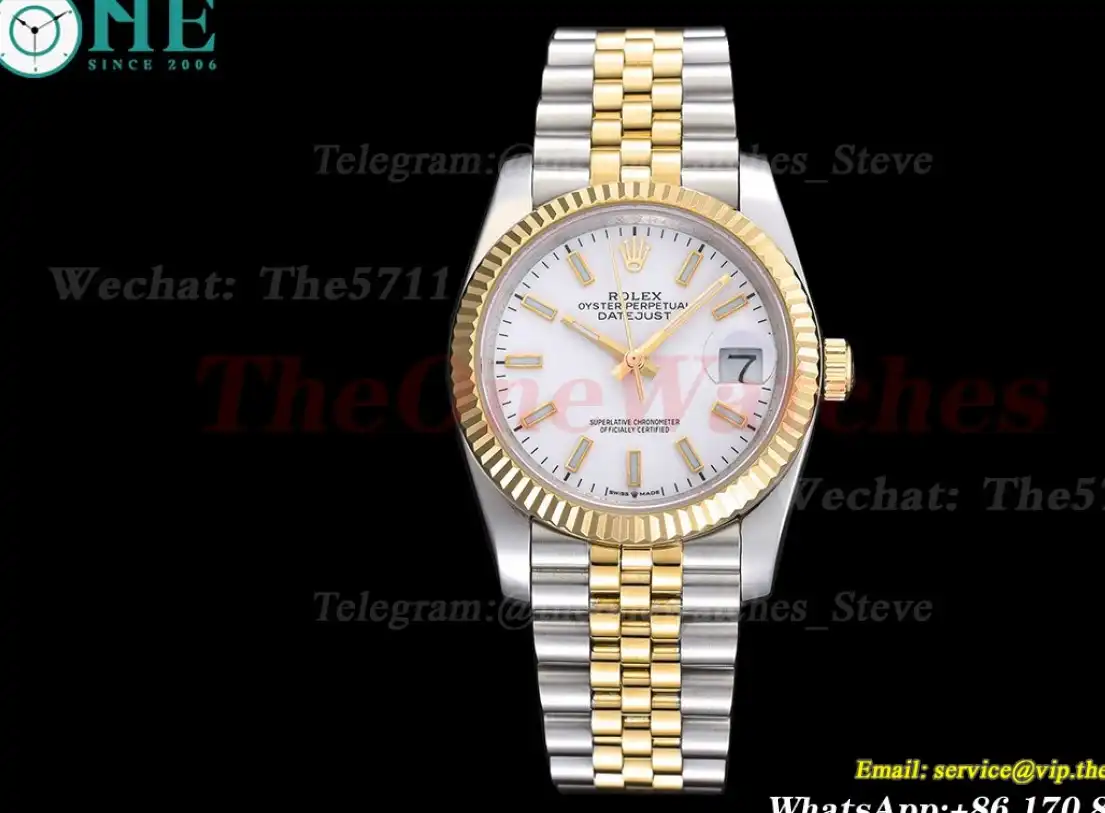 Datejust 126233 36mm Jub SS YG White Dial GDF MY8215