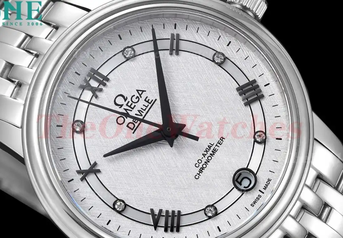 De Ville Prestige Ladies 32.7mm SS SS White Textured Dial GDF MY8215