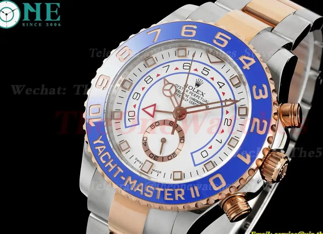 Yacht-Master II 116681 44mm RG SS White Num KF A7750