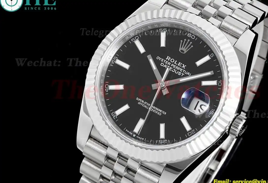 Datejust 126334 41mm Jub 904L SS SS Black Stk ARF VR3235