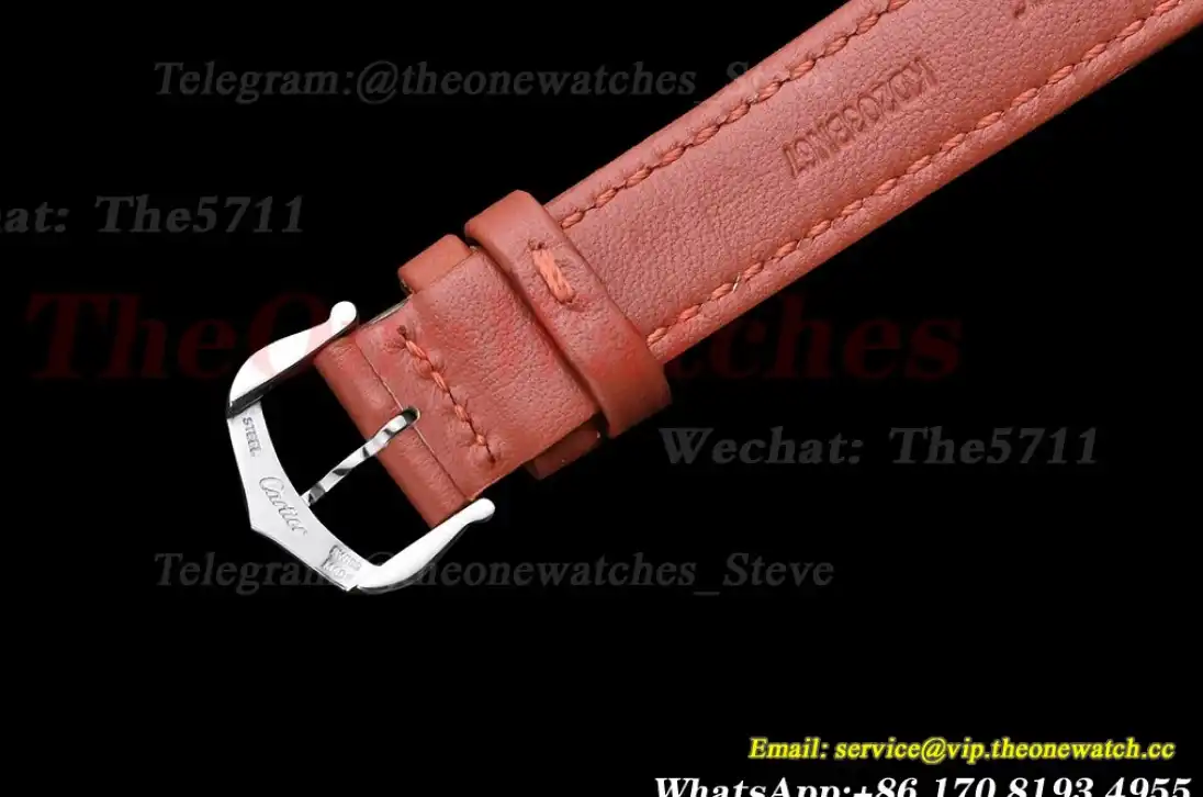 Tank Must Small White dial On Red Leather Strap K11F Quartz