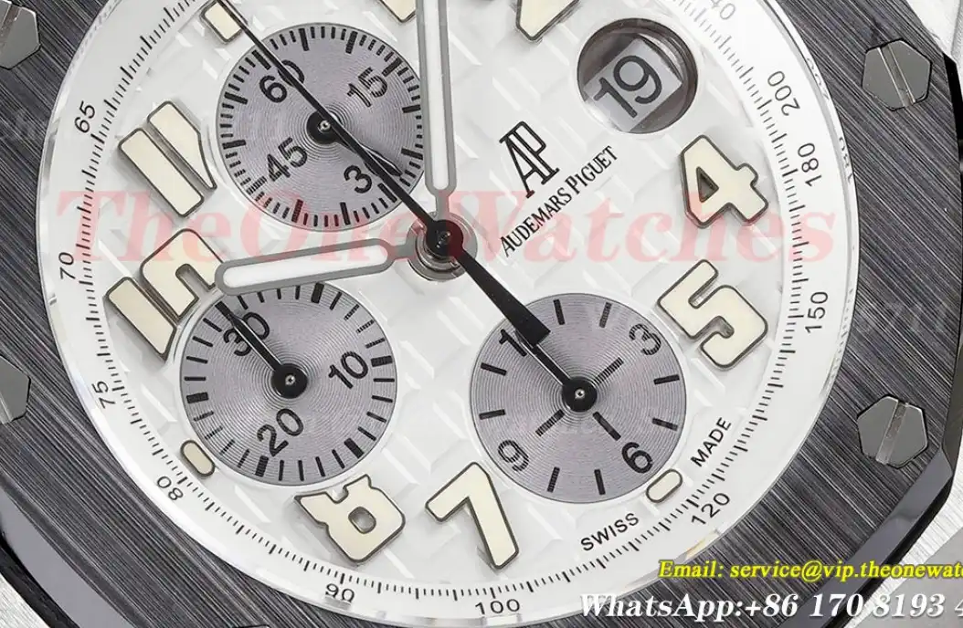 Royal Oak Offshore 42mm SS RU White Grey APF A7750