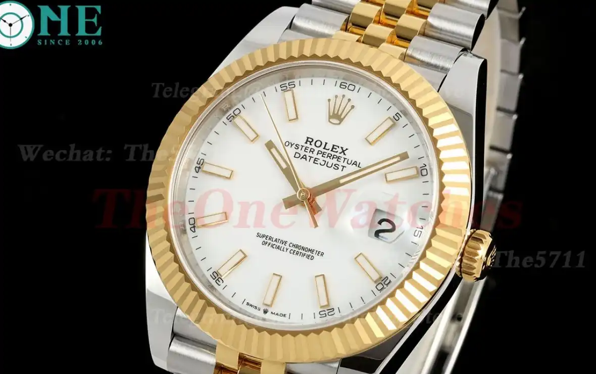 Datejust 126333 41mm Jub YG SS White Stk EWEF A3235