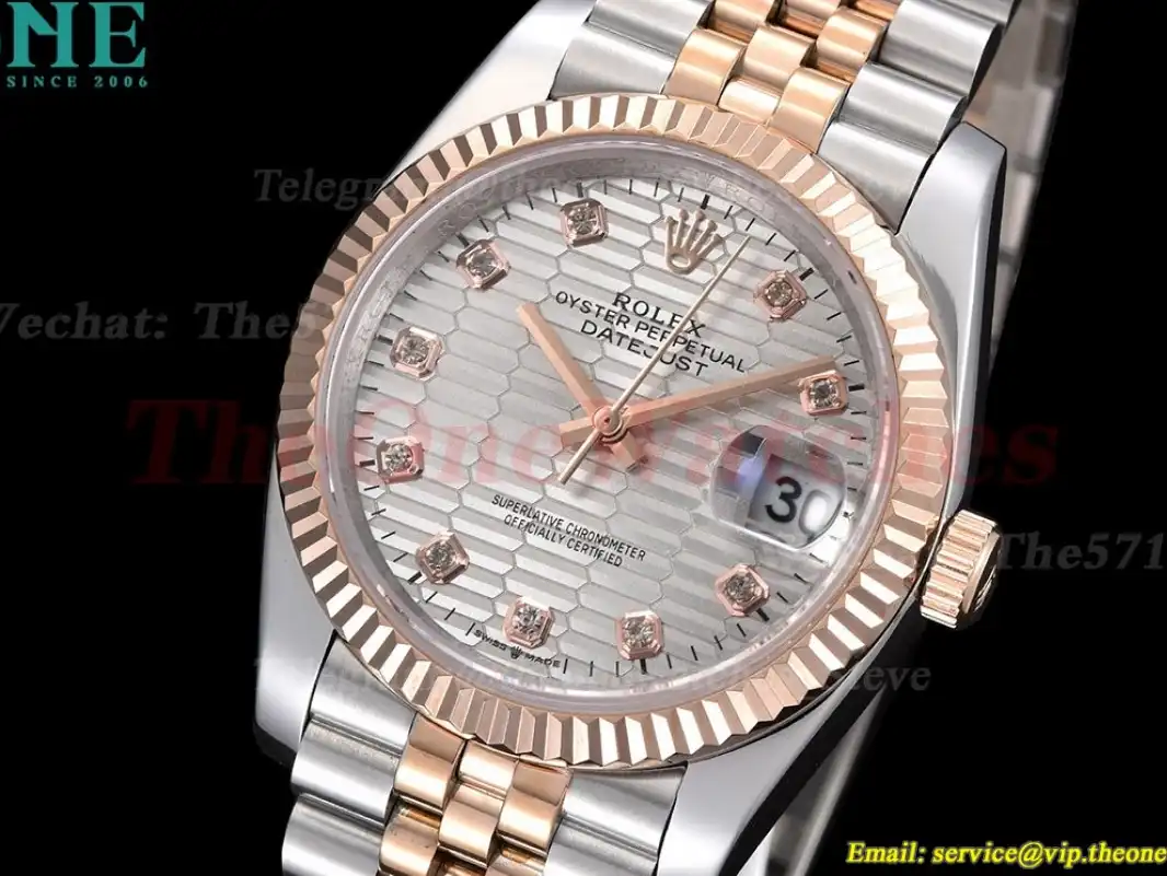 Datejust 126231 36mm Jub RG SS Silver Dia GDF MY8215